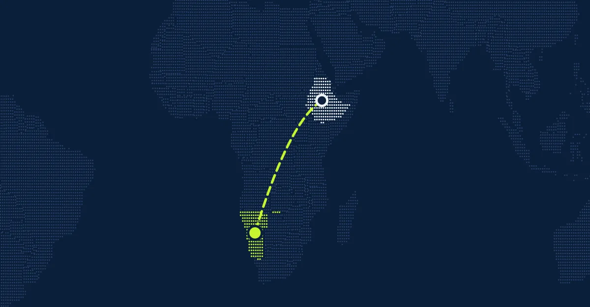 Etiópia → Namíbia