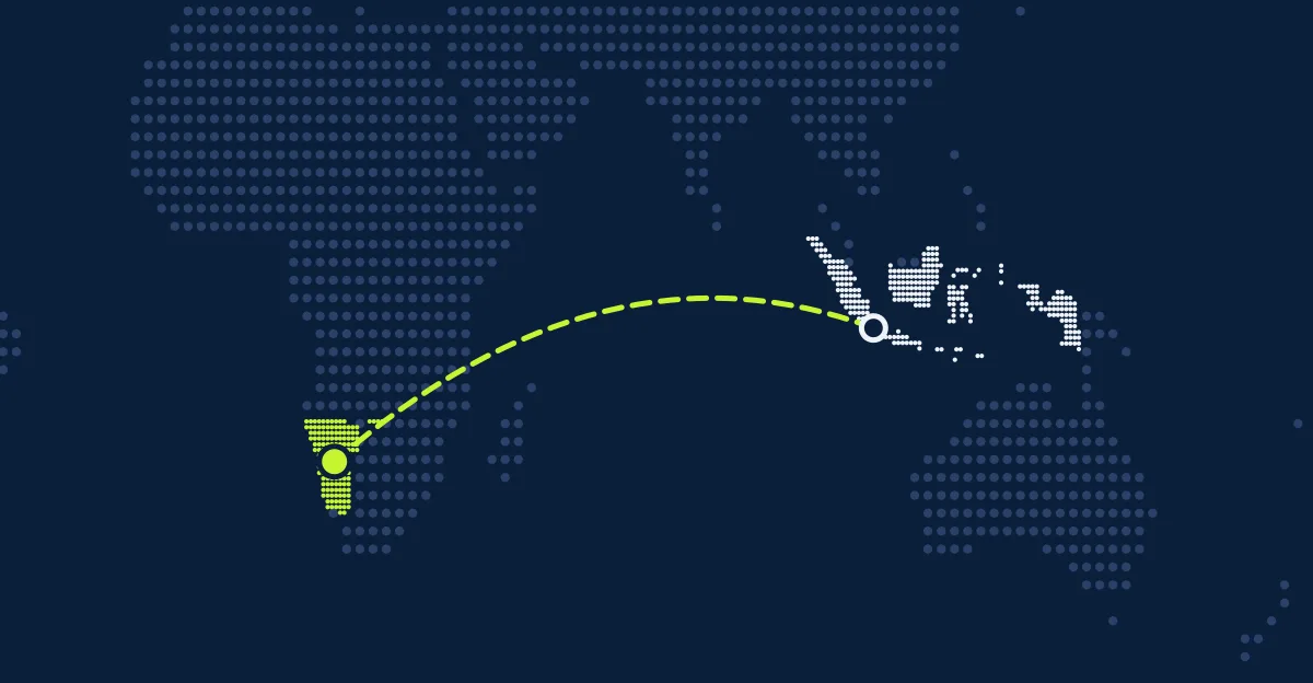 Indonésia → Namíbia