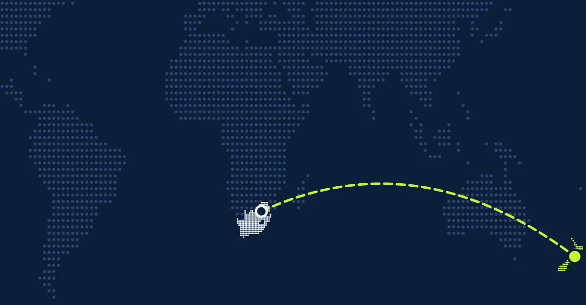 Südafrika → Neuseeland