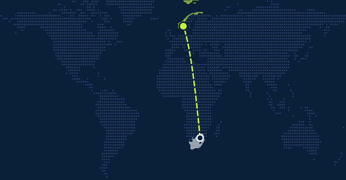 Südafrika → Norwegen