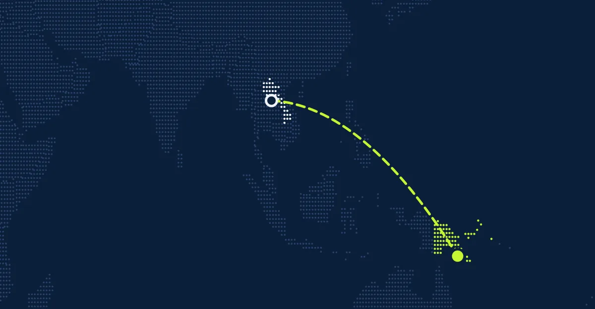 Laos → Papua Yeni Gine