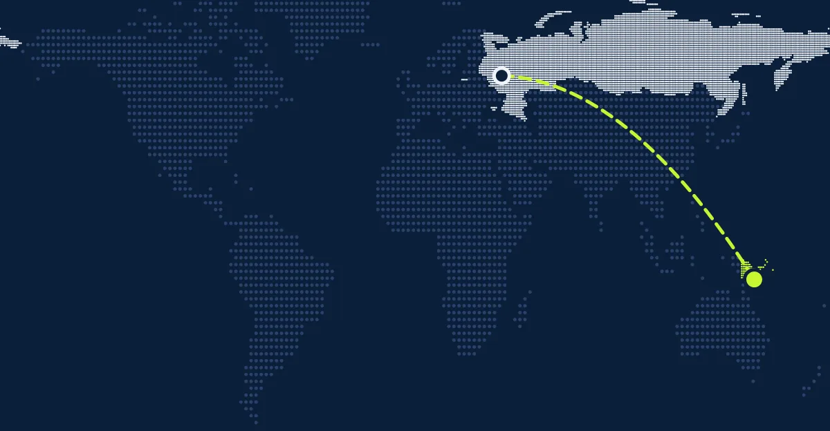 Rússia → Papua-Nova Guiné