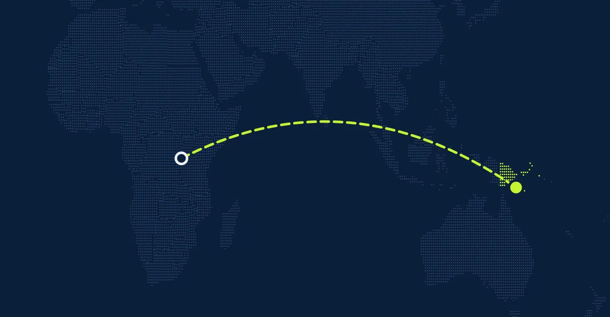 Ruanda → Papua Yeni Gine