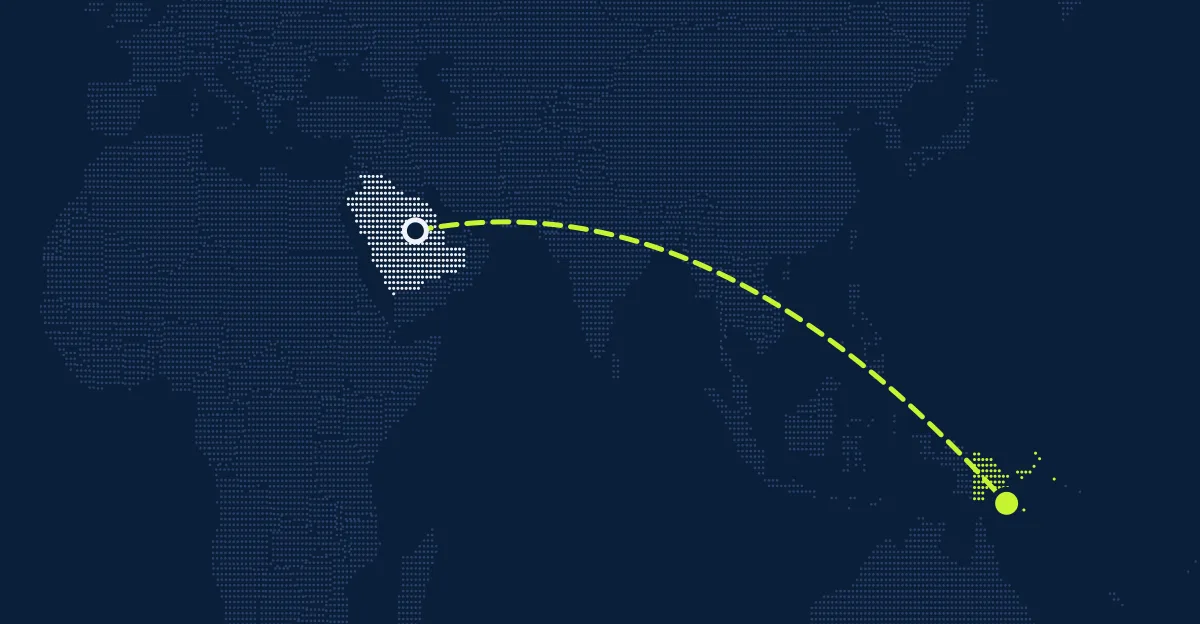 Arábia Saudita → Papua-Nova Guiné