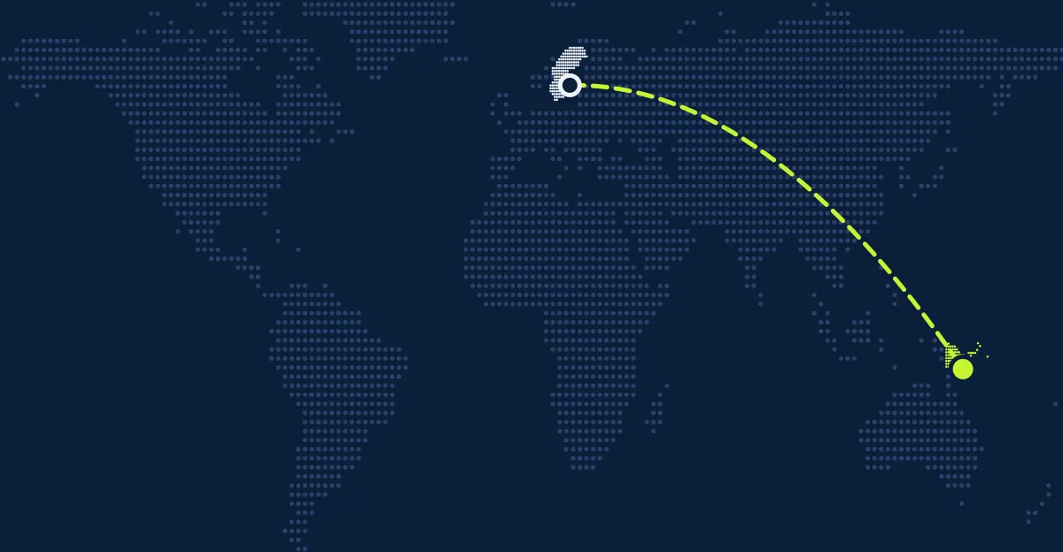 İsveç → Papua Yeni Gine