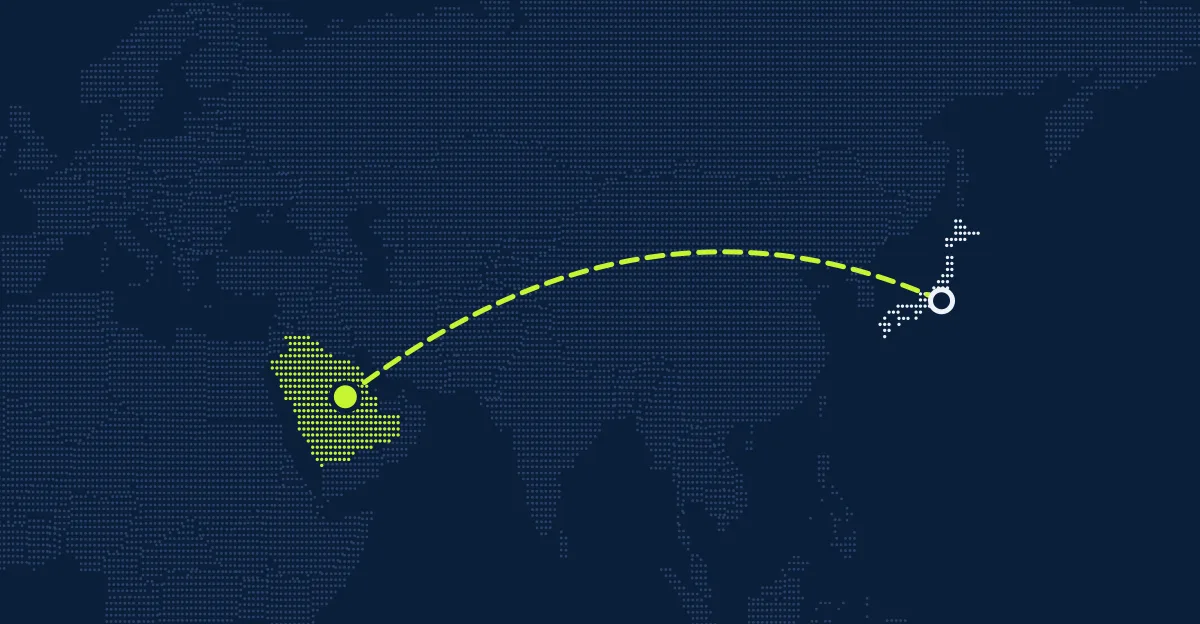 Japão → Arábia Saudita