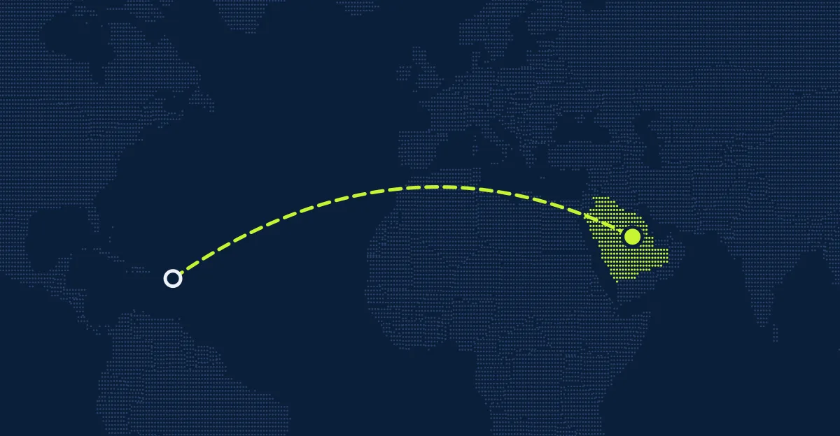 San Cristóbal y Nieves → Arabia Saudí
