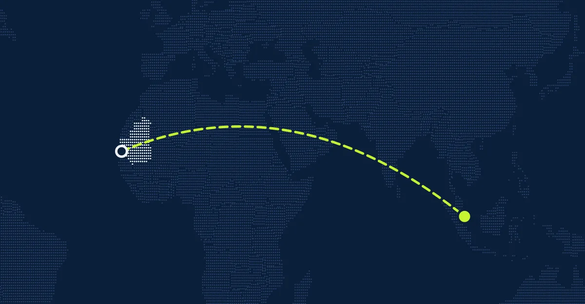 Mauritânia → Singapura