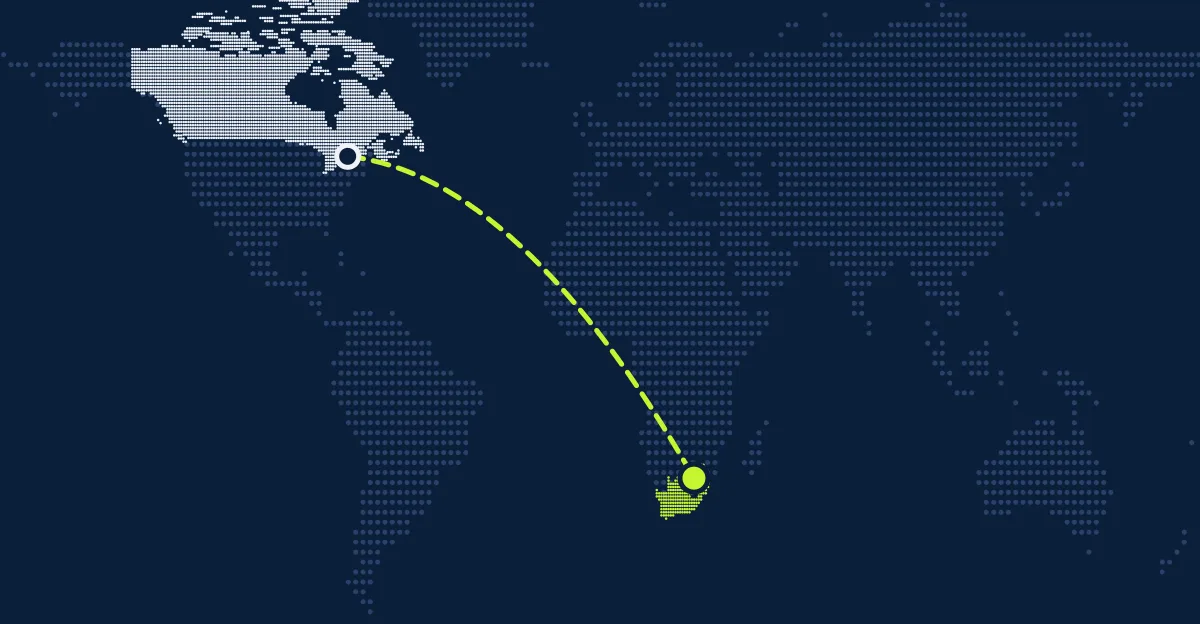 Canadá → África do Sul