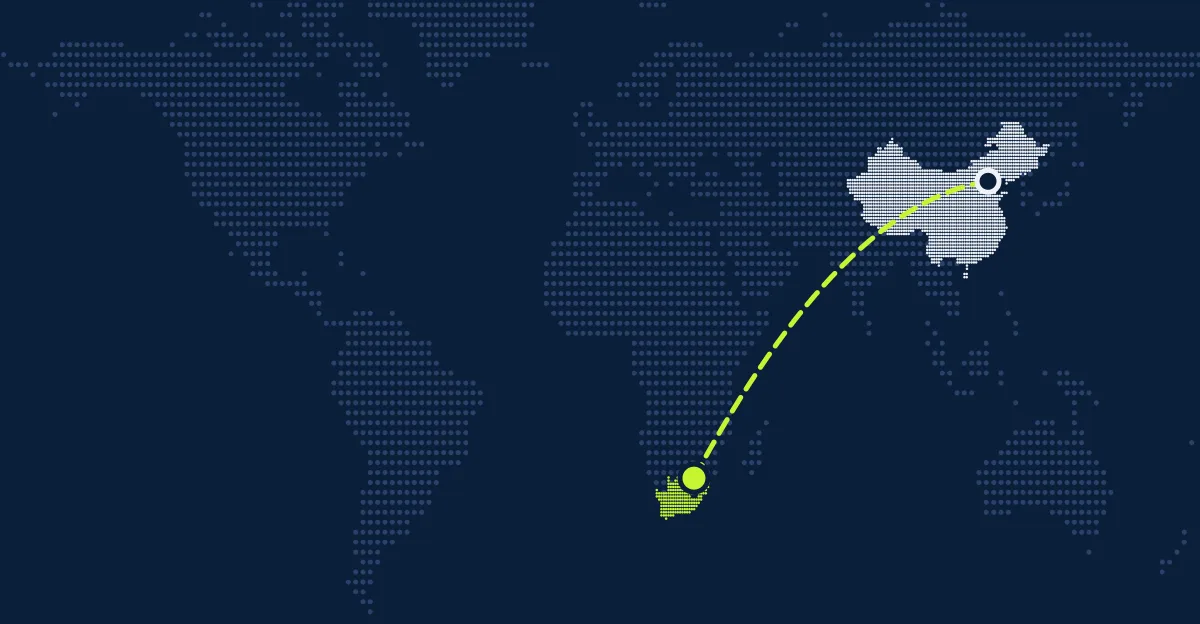 China → África do Sul