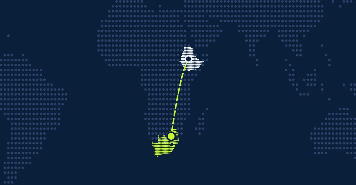 Etiópia → África do Sul