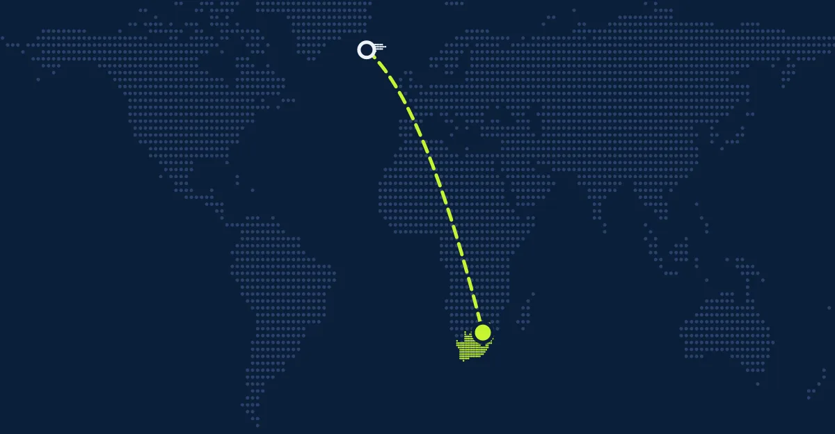 Islandia → Sudáfrica