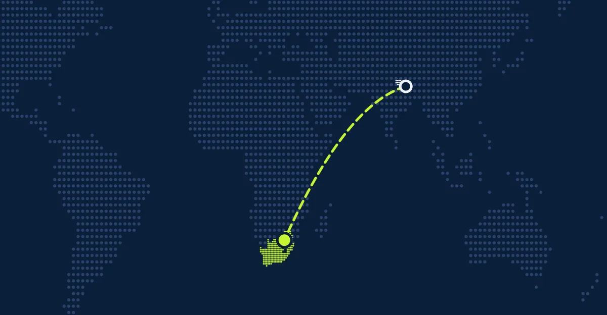 Nepal → África do Sul