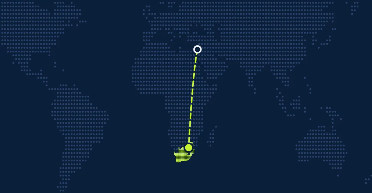 Territorios Palestinos → Sudáfrica