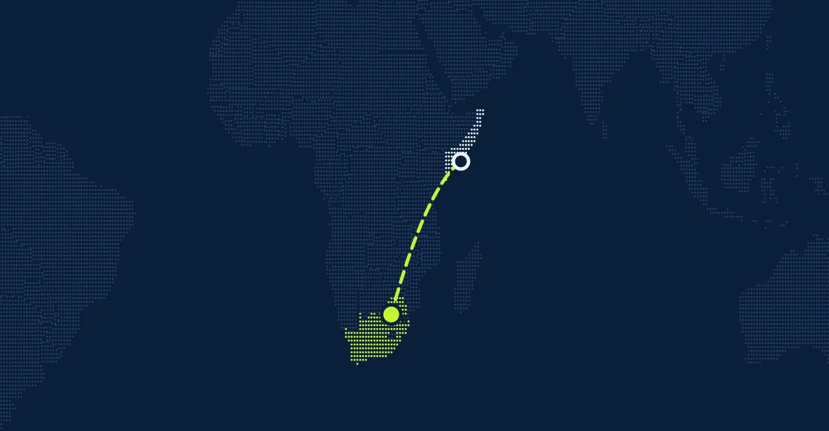 Somalia → Südafrika
