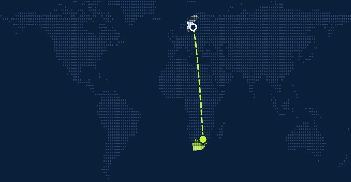 Suecia → Sudáfrica
