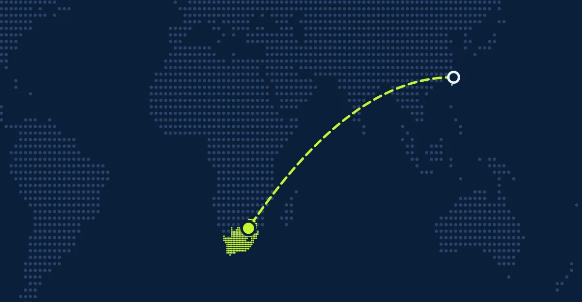 Taiwán → Sudáfrica