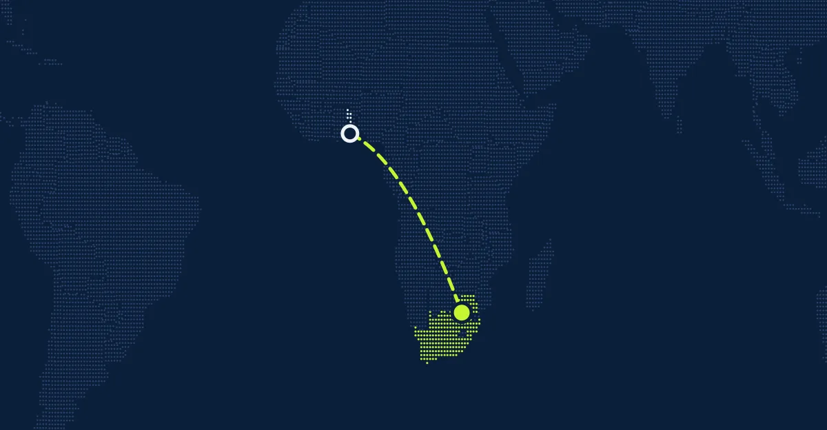 Togo → Afrika Selatan