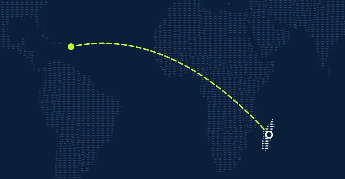 Madagaskar → Saint Kitts dan Nevis