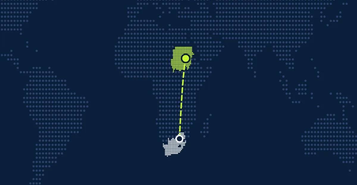Sudáfrica → Sudán