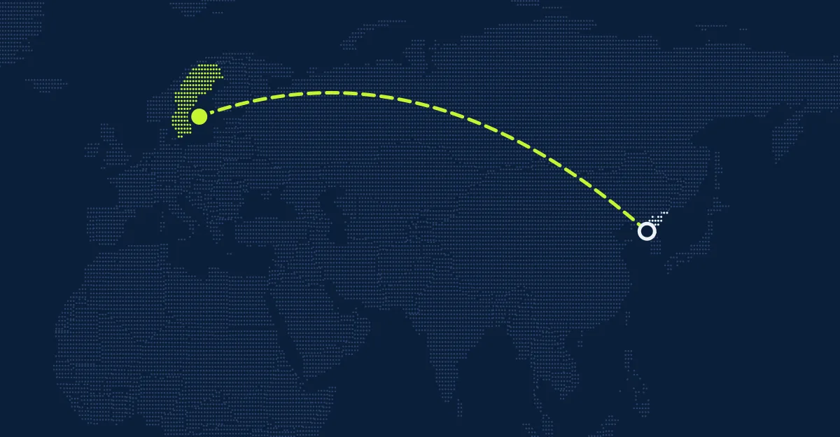 Coreia do Norte → Suécia