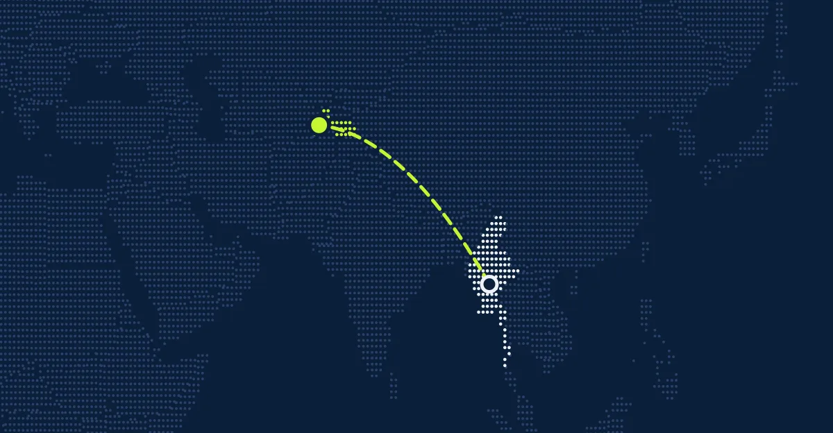 Myanmar (Burma) → Tacikistan
