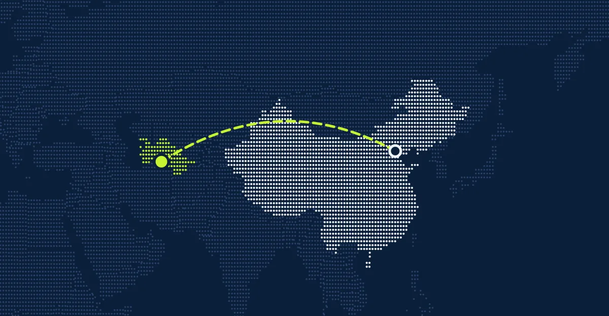 China → Turcomenistão