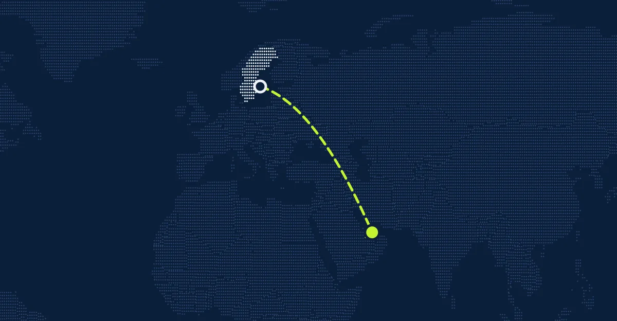 السويد → الإمارات العربية المتحدة