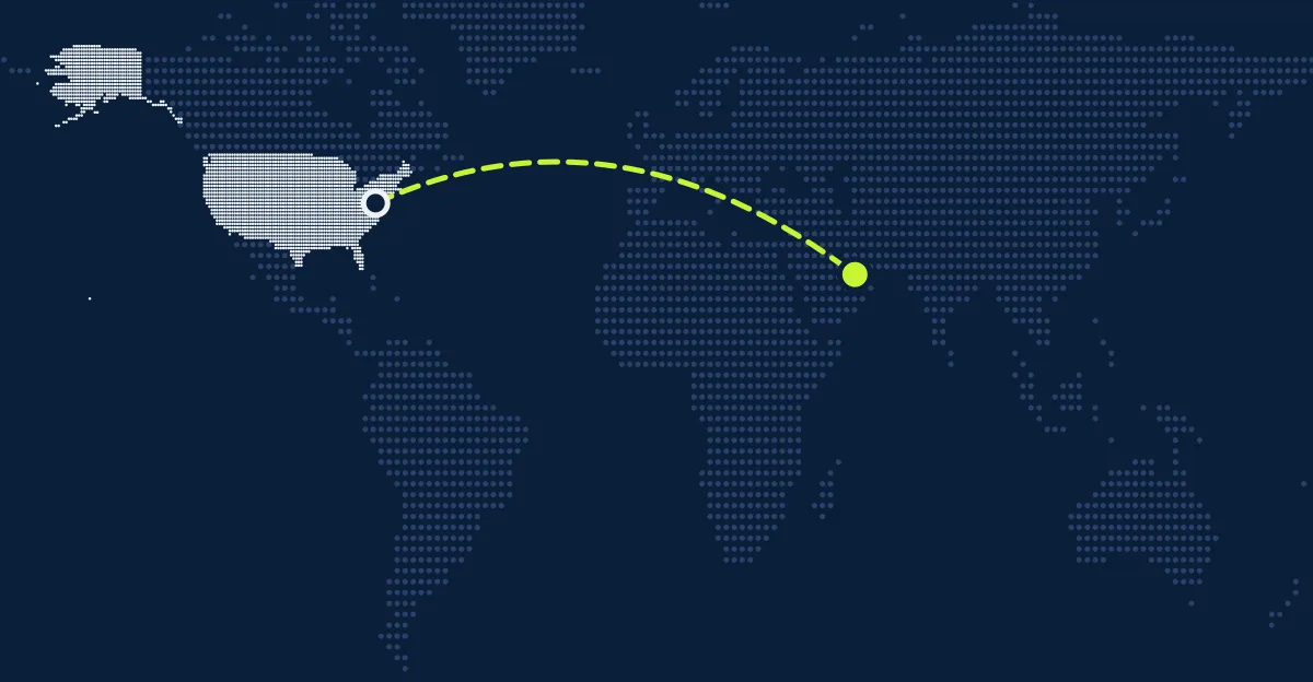 Estados Unidos → Emirados Árabes Unidos