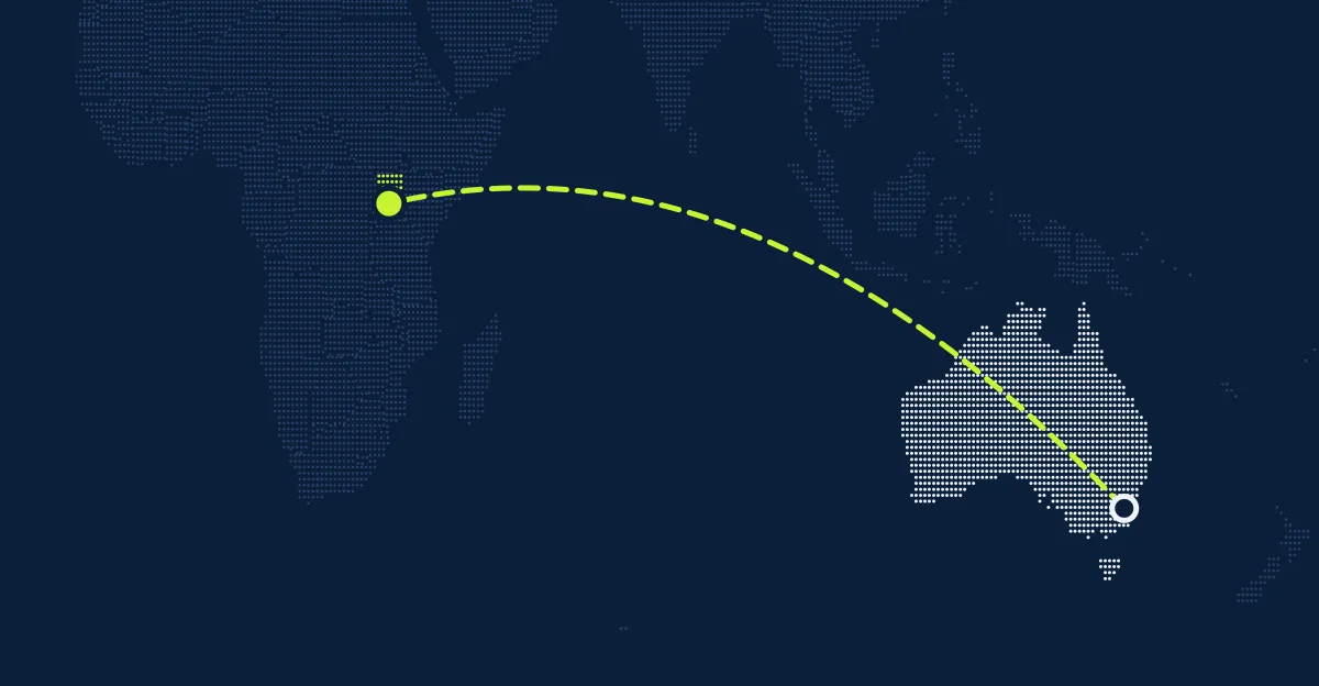 Austrália → Uganda