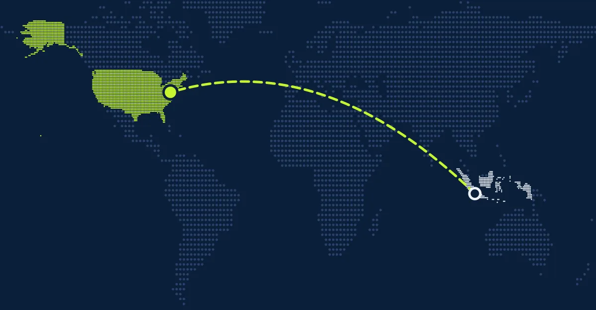 Indonésia → Estados Unidos