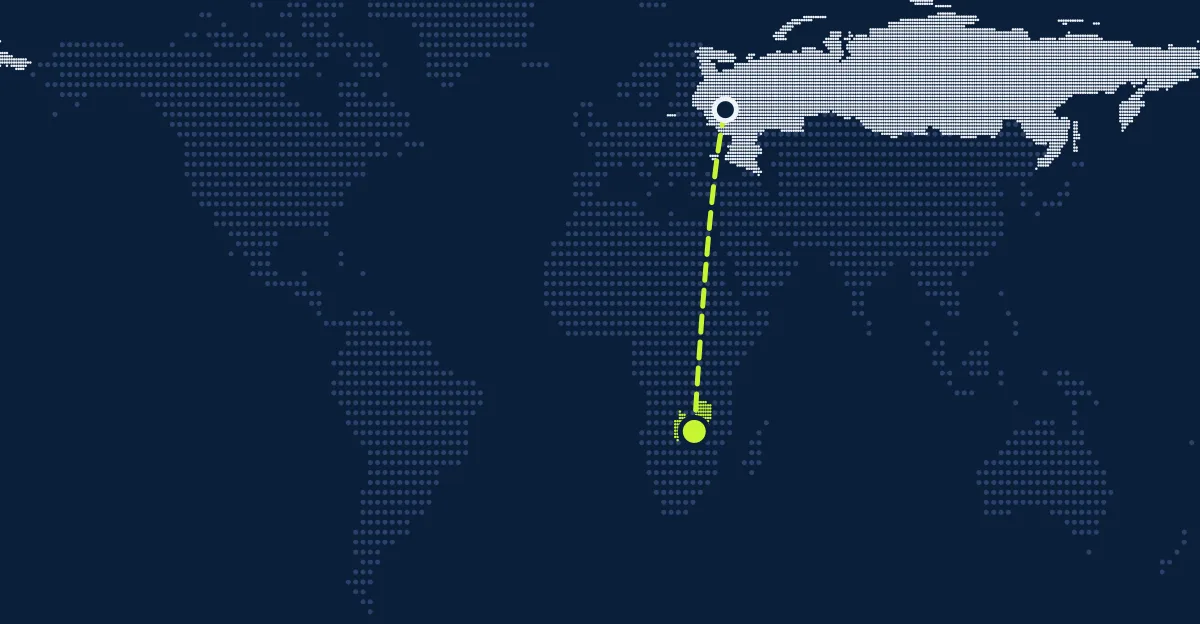 Rússia → Zâmbia