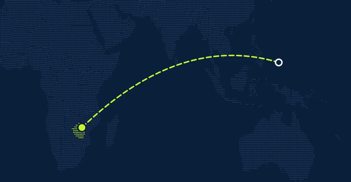 Palau → Zimbábue